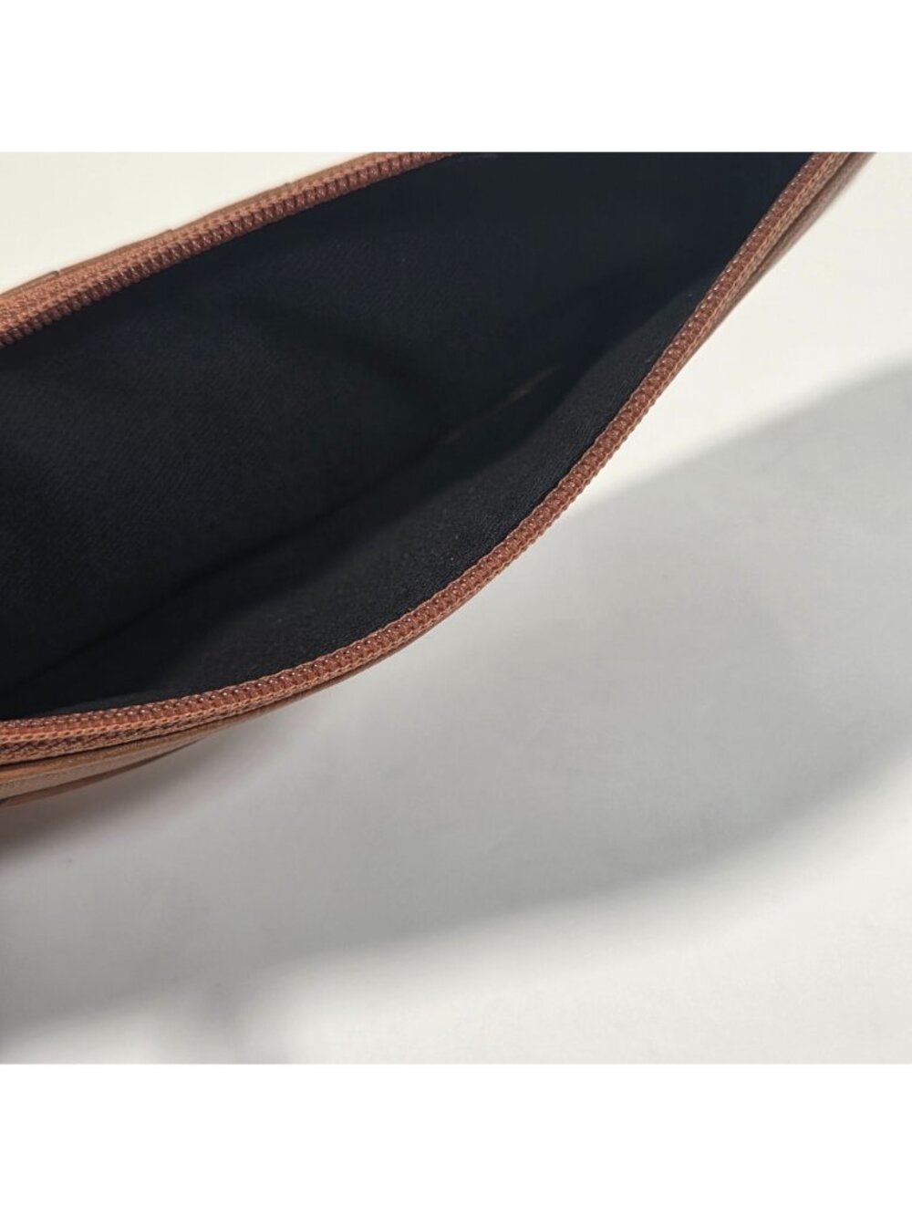 Lodis Julia Long Stacker Brown Leather Wallet Card Holder Zip Pocket Minimalist - Picture 8 of 9
